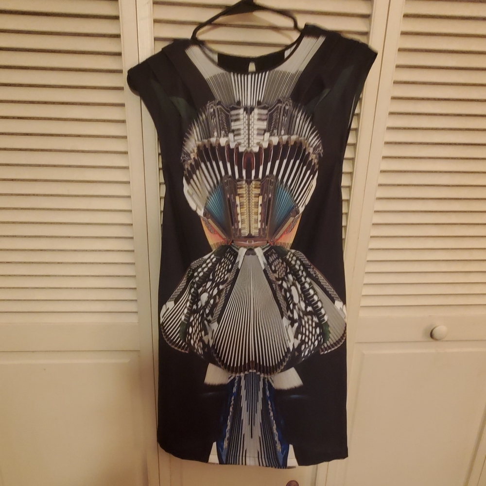 Clover Canyon Digital Print Sheath Dress Women's Size Small